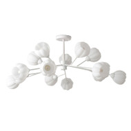 HARRIET Glass Chandelier Light for Living Room & Dining Room - Scandinavian Style