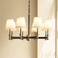 ANNETTE Metal Chandelier Light for Living Room, Bedroom & Dining - American Retro Style 