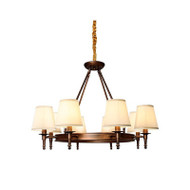 PALERMO Metal Ring Chandelier Light for Leisure Area, Living Room & Dining - American Style 