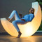 AURELIUS PE IP65 Moon Light Floor Lamp for Balcony & Villa - Modern Style