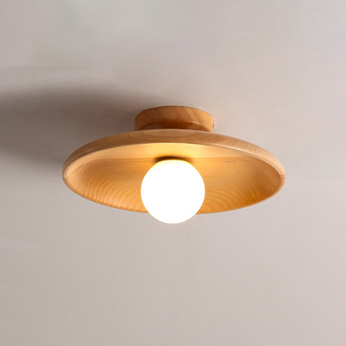 HARA Solid Wood Ceiling Light for Checkroom, Corridor & Aisle - Japandi Style