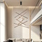 LUMINA Dimmable Aluminum Chandelier Light for Living Room & Dining Room - Modern Style