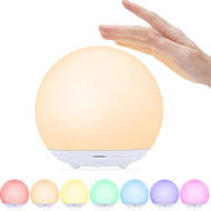 LEWIS ABS Spherical Touch Night Light for Bedroom - Minimalist Style