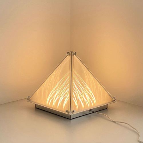 MAISON Dimmable Glass Table Lamp for Study, Living Room & Bedroom - Modern Style