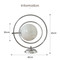 JUPITER Metal Table Lamp for Study, Living Room & Bedroom - Modern Style