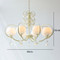 JACQUARD Glass Chandelier Light for Dining Room, Bedroom & Living Room - French Style