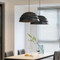 KITSUNE Metal Pendant Light for Bedroom, Living Room & Dining Room - Cream Style