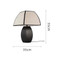MAGARITTE Dimmable Fabric Table Lamp for Bedroom - Chinese Antique Style