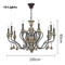 AUGUSTUS Iron Chandelier for Dining Room, Bedroom & Living Room - Vintage Style