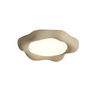 LEILANI Fiberglass Ceiling Light for Living Room & Bedroom - Cream Style