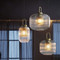 AMIS Glass Pendant Light for Bedroom, Living Room & Dining Room - Industrial Style