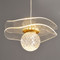 MARCIA Brass Pendant Light for Bedroom, Living Room & Dining - Modern Style