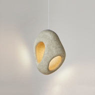 ZINNIA Polystyrene Pendant Light for Bedroom & Living Room - Wabi-sabi Style