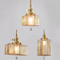 LORE Glass and Copper Pendant Light for Bedroom, Dining & Living Room - Modern Style