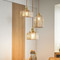 LORE Glass and Copper Pendant Light for Bedroom, Dining & Living Room - Modern Style