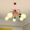 PICO Glass and Hardware Chandelier for Bedroom - Modern Style