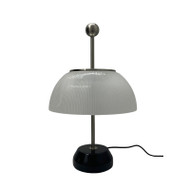 WALTER Glass Table Lamp for Bedroom, Study & Living Room - Bauhaus Style
