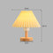 CANARY Cloth Table Lamp for Bedroom, Study & Living Room - Modern Style