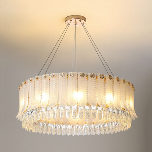 YELENA Crystal Chandelier Light for Bedroom & Living Room - Modern Style