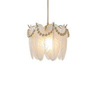 EIRA Glass Pendant Light for Bedroom & Dining Room - French Style