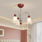 ALISON Dimmable Glass Chandelier Light for Bedroom & Living Room - French Style