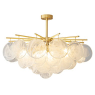 FRANCINE K9 Crystal Chandelier Light for Bedroom & Living Room - Modern Style