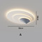COMO Dimmable Iron Ceiling Light for Living Room & Bedroom - Modern Style