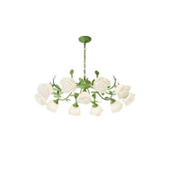 DAHLIA Iron Chandelier Light for Living Room, Study & Bedroom - French Style 