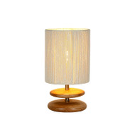 SUE Wooden Table Lamp for Bedroom, Study & Living Room - Wabi-sabi Style