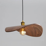 ZANE Wooden Pendant Light for Hotel, Living & Dining Room - Wabi-sabi Style