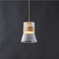 MANOLO Wood Pendant Light for Bedroom, Dining Room - Japanese Style