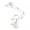 ZINNIA Flax / Parchment Ceiling Light for Living Room & Bedroom - Nordic Style