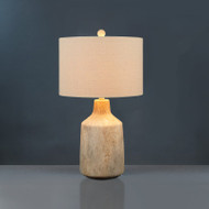 PIERA Cement Table Lamp for Bedroom - Japanese Style