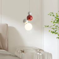 CLEMENTINE Metal Pendant Light for Living Room & Bedroom - Cream Style