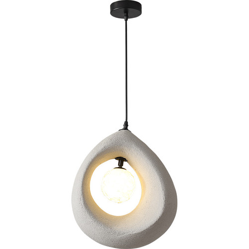 XANTHE Polystyrene Pendant Light for Living Room & Island - Wabi-Sabi Style