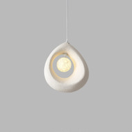 XANTHE Polystyrene Pendant Light for Living Room & Island - Wabi-Sabi Style