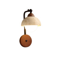 ANNETTE Wooden Wall Light for Bedroom - Vintage Style 