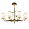 HARRIET Copper Chandelier for Living Room & Dining Room - New Chinese Style 