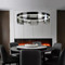 MATTHEW Dimmable Glass Chandelier for Living Room, Bedroom & Dining Room - Nordic Style