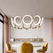 PALOMA Metal Chandelier for Bedroom, Living Room & Dining - Modern Style