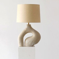 TOUU Resin Table Lamp for Bedroom, Study & Living Room - Modern Style