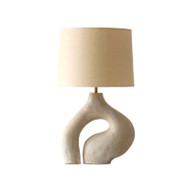 TOUU Dimmable Resin Table Lamp for Bedroom, Study & Living Room - Modern Style