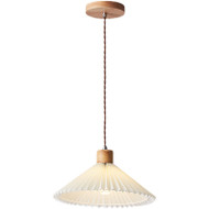 JUN Wooden Pendant Light for Living Room Light, Dining Room & Bedroom - Wabi-Sabi Style
