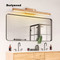 VIOLA Wooden Mirror Wall Light for Bathroom & Dressing Room - Modern Style
