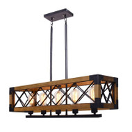 ANSEL Wood Chandelier for Living Room, Dining Room & Bar - American Style