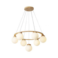 MAUD Glass Chandelier Light for Dining Room & Living Room - Modern Style