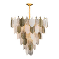 LINDE Metal Chandelier Light for Bedroom, Dining Room & Living Room - Modern Style