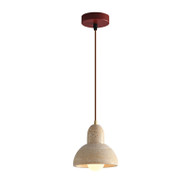 KELLY Yellow Travertine Pendant Light for Dining Room & Bedroom - Wabi-Sabi Style 