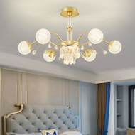 GOYA Dimmable Crystal Chandelier for Living Room, Bedroom - Modern Style