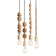 CALLISTA Wooden Pendant Light for Dining Room & Living Room - Japanese Style